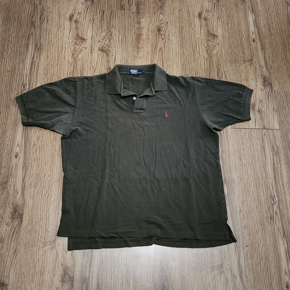 Ralph Lauren Polo Shirt - Dark Olive with Red Pony
